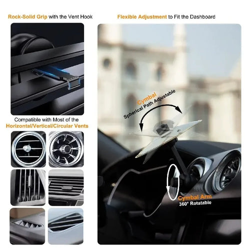 Mini Car Cymbal Air Vent Drum